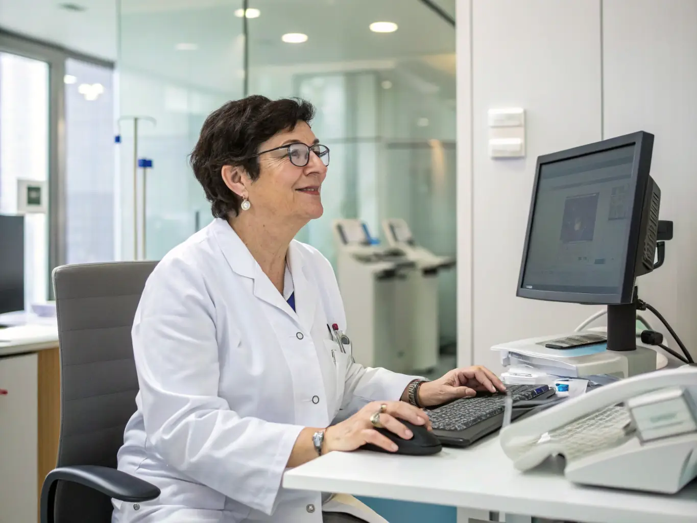 A healthcare professional discussing a chronic disease management plan with a patient, illustrating the clinic's commitment to ongoing support and effective treatment strategies.